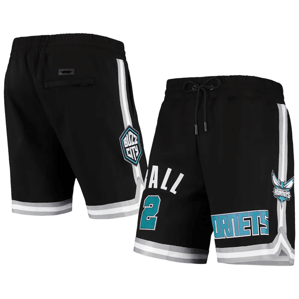 Men's Charlotte Hornets #2 LaMelo Ball Black Shorts